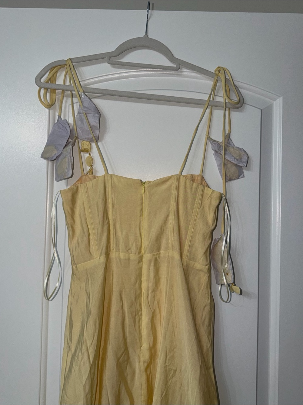 Petal & Pup Butter Yellow Corset Midi Dress | Size Small NWOT - Picture 10 of 11
